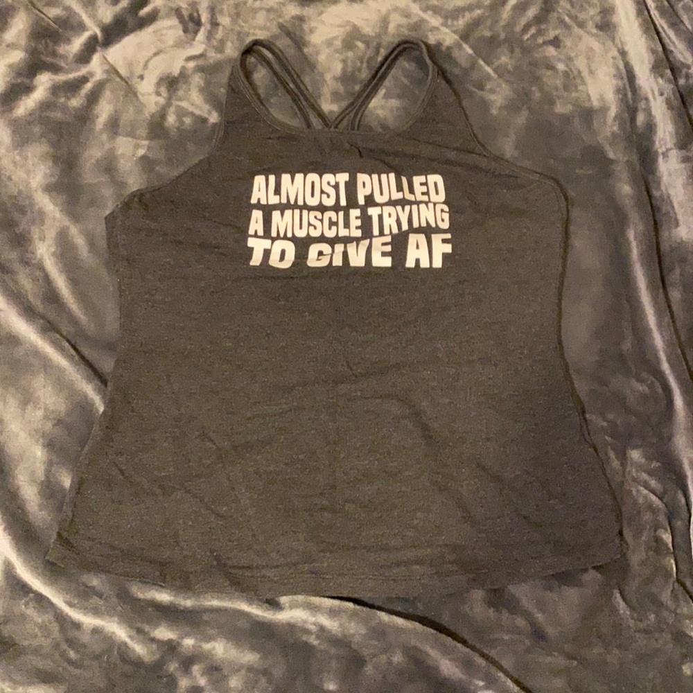 XXL CVG gray open back tank